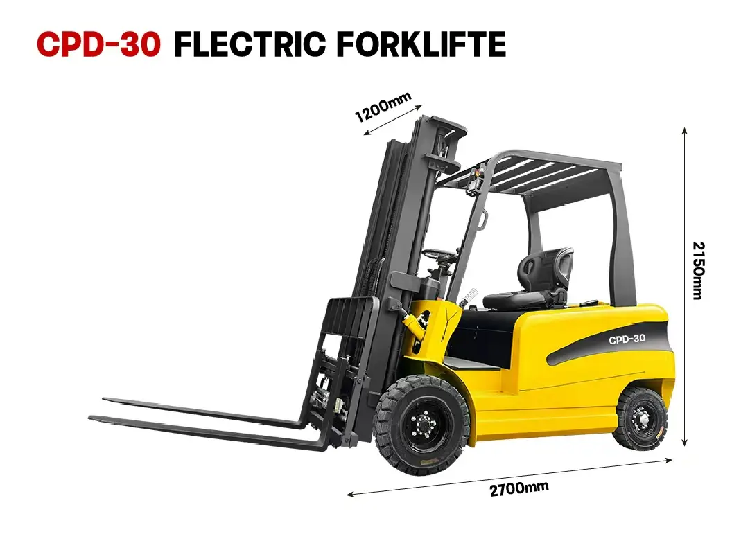Vander Electric Forklift 7,500 lb Capacity, 16 ft 3-Stage Mast, 80V 500Ah Lithium, Side Shift - Image 4